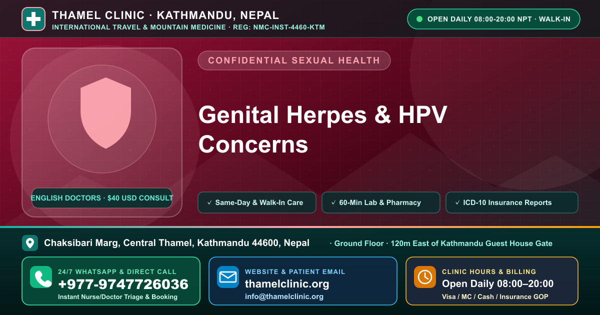 Supplements and Herpes: What Helps and What Doesn't — Thamel Clinic, Chaksibari Marg, Thamel, Kathmandu — Call/WhatsApp +977-9747726036