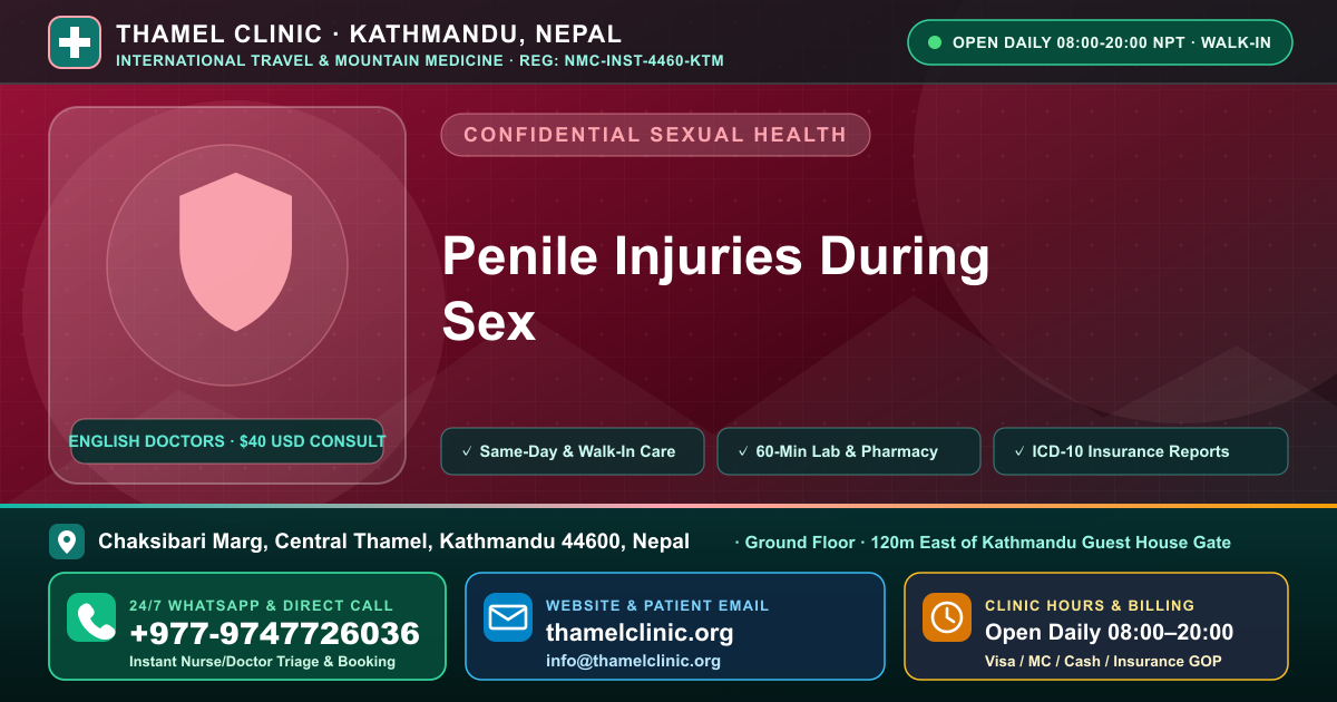 Cuts From Sharp Objects — Too Embarrassed — Thamel Clinic, Chaksibari Marg, Thamel, Kathmandu — Call/WhatsApp +977-9747726036