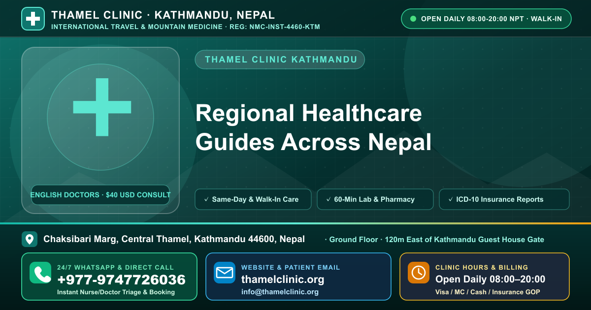 Lo Manthang (3,840m) Medical & Altitude Guide: SpO2 Norms, Water & Aid (Upper Mustang) — Thamel Clinic, Chaksibari Marg, Thamel, Kathmandu — Call/WhatsApp +977-9747726036
