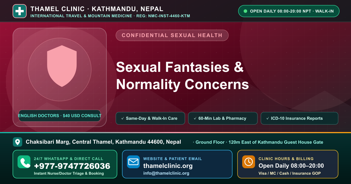 How to Talk About Fantasies — Scripts — Is It Normal? — Thamel Clinic, Chaksibari Marg, Thamel, Kathmandu — Call/WhatsApp +977-9747726036