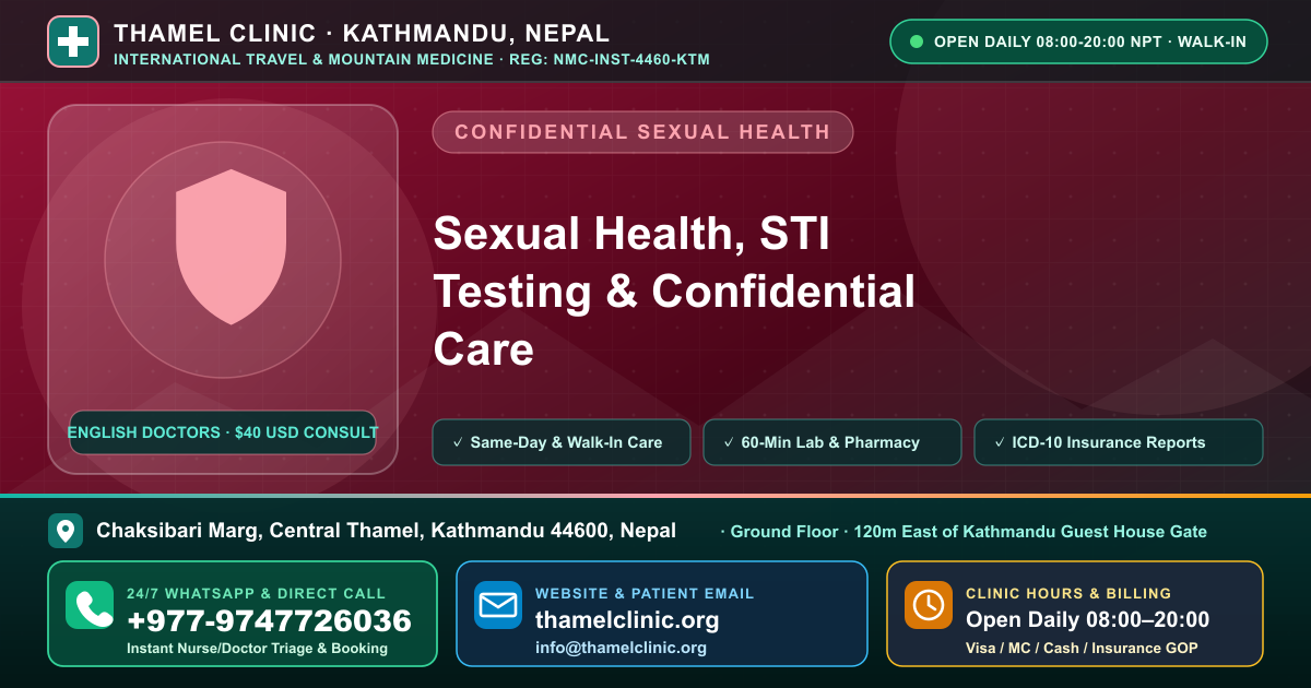 The Testing Protocol: The Structured Version — Thamel Clinic, Chaksibari Marg, Thamel, Kathmandu — Call/WhatsApp +977-9747726036