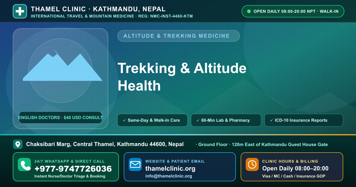 When a Frostbite Needs a Rescue — Thamel Clinic, Chaksibari Marg, Thamel, Kathmandu — Call/WhatsApp +977-9747726036